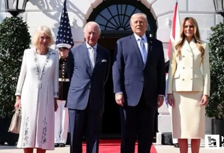 İngiltere Kralı III. Charles ve eşi Kraliçe Camilla, Trump'a konuk oldu