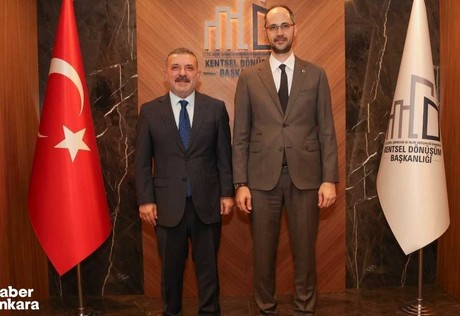 Sincan Belediye Başkanı Ercan, Kentsel Dönüşüm Başkanı Alp'i ziyaret etti