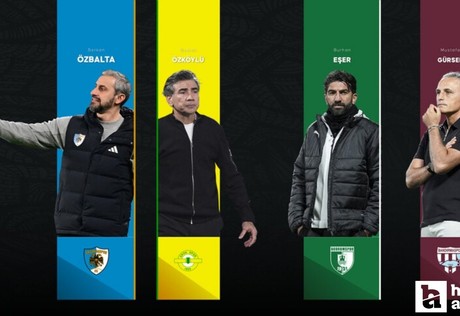 1. Lig'de sadece 4 takım teknik direktör değiştirmedi