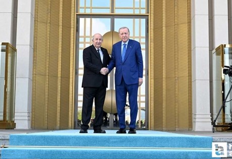 Cumhurbaşkanı Erdoğan, Cezayir Cumhurbaşkanı Tebbun’u Ankara'da törenle karşıladı