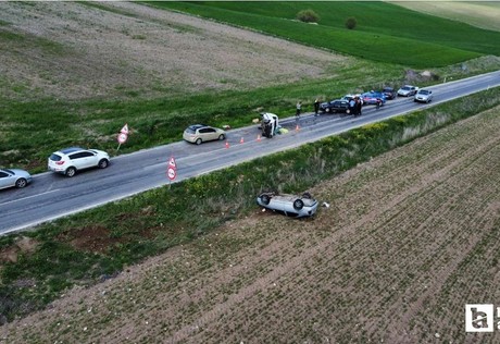 Çorum'da aynı noktada iki ayrı trafik kazası: 2 kişi yaralandı