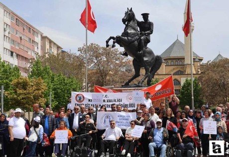 Kırşehir'de Engelliler Haftası kapsamında sessiz yürüyüş düzenlendi