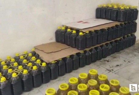 Yenimahalle'de bir iş yerinde 1,5 ton kaçak zeytinyağı yakalandı