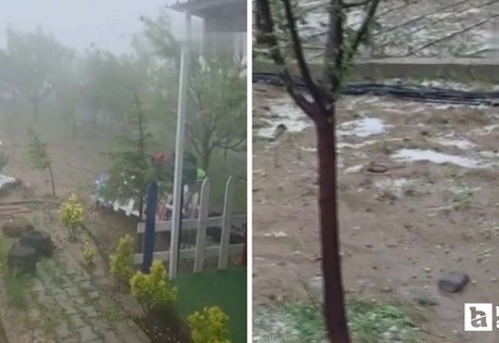 Polatlı'da dolu yağışı nedeniyle tarım arazileri zarar gördü
