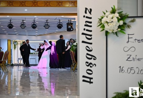 ABB'nin hizmete açtığı üçüncü ücretsiz düğün salonunda ilk düğün yapıldı