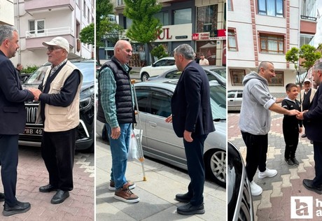 Başkan Çetin, ilçe sakinleriyle bayramlaştı