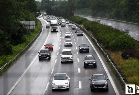Samsun-Ankara yolunda bayram dönüş yoğunluğu başladı