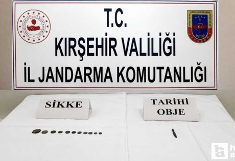 Kırşehir’de tarihi eser operasyonu: Ankara'ya getirilecek sikke ve objeler ele geçirildi