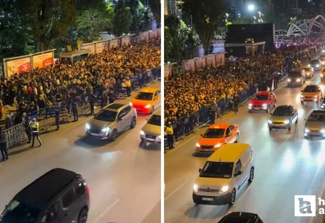 Megastar Tarkan'ın Ankara konserinin ardından izdiham oluştu