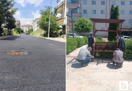 Pursaklar Belediyesi, bank onarım ve sokak yenileme çalışmalarına devam ediyor!