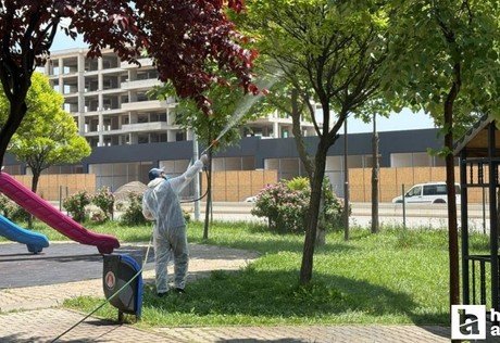 Sincan Belediyesi, Sincan Park'ı ve yeşil alanları ilaçladı!