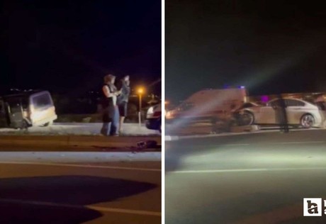 Çubuk'ta otomobil ile hafif ticari araç çarpıştı: 2 yaralı