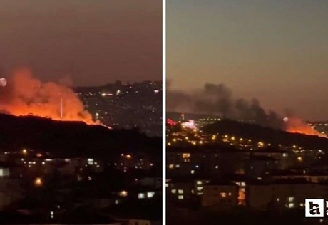 Altındağ'da otluk alanda çıkan yangın itfaiyenin müdahalesiyle söndürüldü
