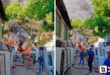 Ankara son dakika yangın! İskitler'de çıkan yangına müdahale sürüyor