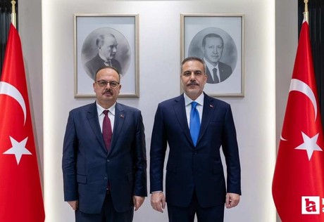 Dışişleri Bakanı Hakan Fidan, Ankara Valisi Yakup Canbolat'ı kabul etti