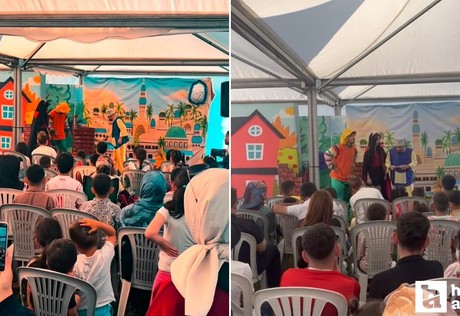Sincanlı minikler Çadır Tiyatrosunda keyifli zaman geçirdi