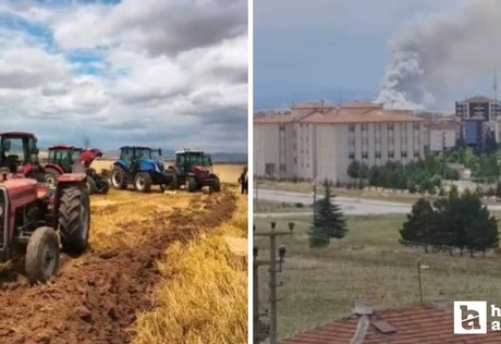Çubuk'ta korkutan arazi yangını: Köy sakinleri müdahale etti!