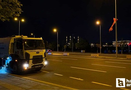 Keçiören Belediyesinden NATO Zirvesi öncesi yoğun temizlik mesaisi
