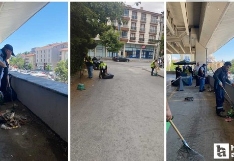 Pursaklar Belediyesi ilçe genelinde temizlik çalışması gerçekleştirdi