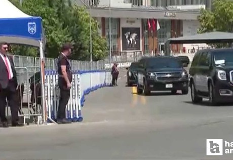 Canavar Ankara yollarında: Trump'ı almak için havaalanına gidiyor!