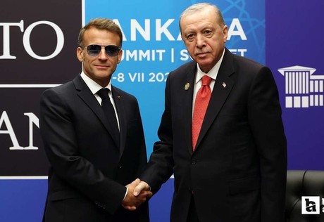 Cumhurbaşkanı Erdoğan ile Macron arasında görüşme yapıldı