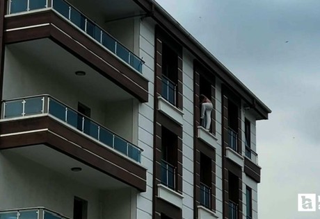 Pursaklar'da canına kıymak isteyen şahıs polislerce ikna edildi