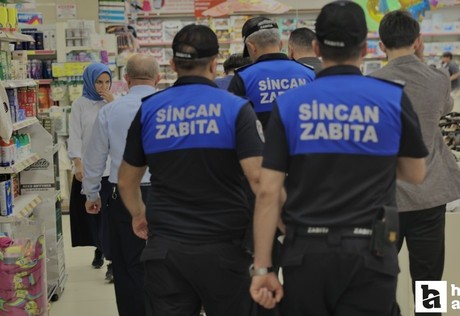 Sincan'da market denetimleri titizlikle sürüyor