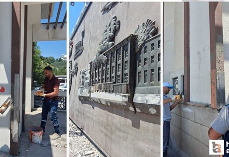 Pursaklar Belediyesi, Şehitlik Meydanı'nı bakıma aldı!