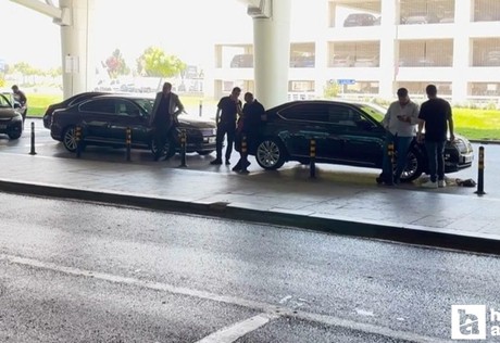 Başkan Güner'in gözaltına alınacağı havalimanına 2 makam aracı geldi