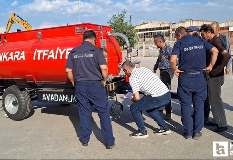 Ankara Büyükşehir Belediyesi, Beypazarı'nda 59 mahalleye su tankı gönderdi!