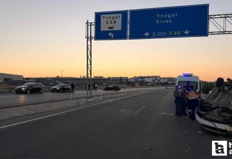 Yozgat'ta meydana gelen kazada 2 kişi yaralandı
