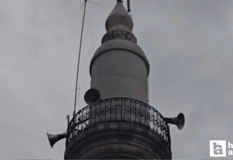 Haymana'da şiddetli yağış etkili oldu, Merkez Camii'ne yıldırım düştü!