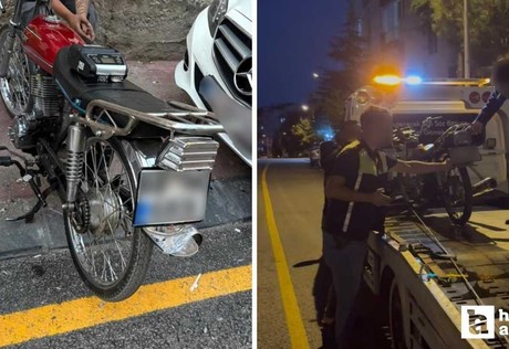 Kırşehir'de sahte plaka ve abartı egzoz kullanan ehliyetsiz sürücüye 196 bin TL ceza!