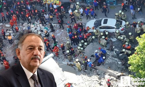 Bakan Özhaseki'den İstanbul'da çöken binayla ilgili kaçak kat açıklaması