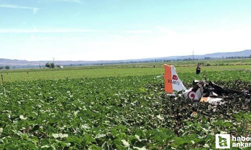 Kayseri'de eğitim uçağı düştü!