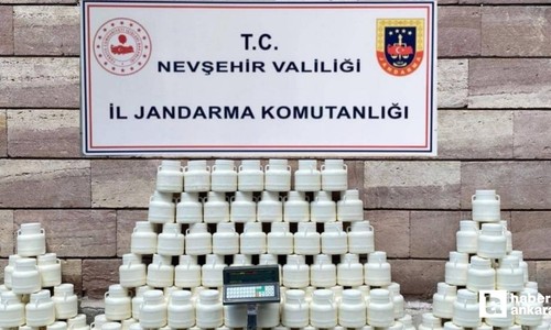 Nevşehir'de içeriği değiştirilmiş 492 kilo tulum peyniri ele geçirildi