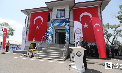 Ankara'nın Keçiören ilçesinde yeni polis merkezi amirliğinin açılışı gerçekleştirildi