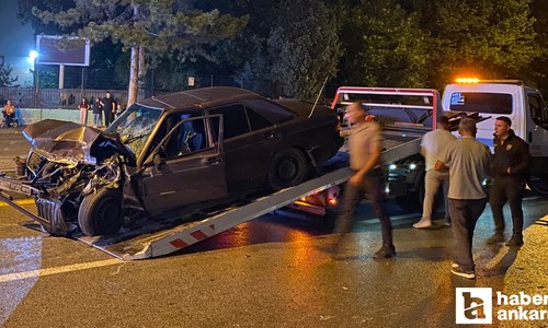 Ankara Çubuk'ta zincirleme trafik kazasında 3 kişi yaralandı