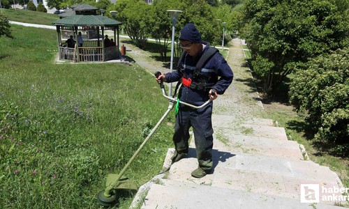 Yenimahalle Belediyesi ilçedeki park ve ağaçlandırma alanlarını yaza hazırladı