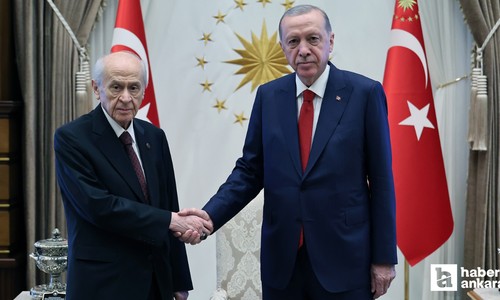 Cumhurbaşkanı Recep Erdoğan ve MHP Lideri Bahçeli bir araya geldi