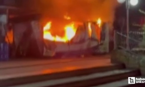 Ankara Sincan'da lunaparkta yangın çıktı!