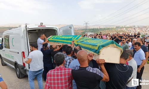 Ankara'da babaları tarafından hayattan koparılan kardeşler toprağa verildi