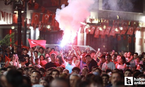 Keçiörenliler Türkiye’nin çeyrek finale yükselme heyecanına birlikte tanık oldu
