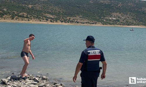 Ankara Ayaş'ta yasak olduğu halde barajda yüzmeye girmenin bedeli ağır oldu