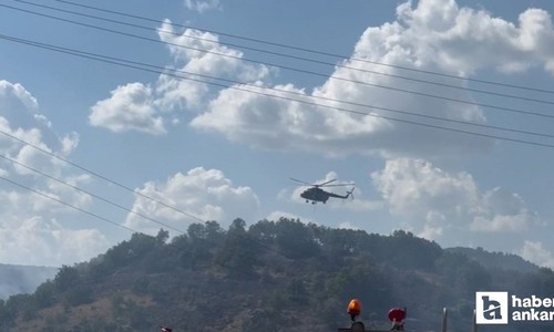 Kızılcahamam'da orman yangını!