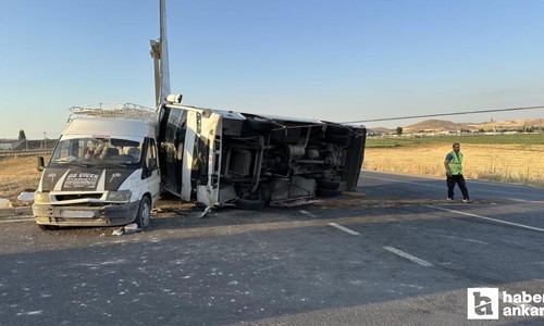 Sincan'da işçileri taşıyan araçlar çarpıştı! 1 ölü, 16 yaralı