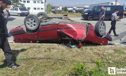Ankara Akyurt'ta kaza! 1 kişi yaralandı