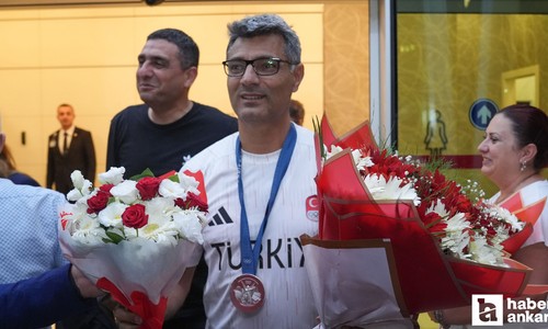 Olimpiyat ikincisi Yusuf Dikeç Ankara'da coşku ile karşılandı