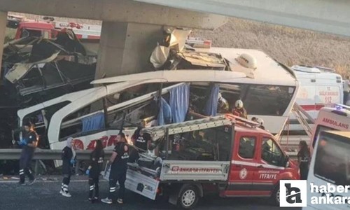 Ankara Polatlı'daki yolcu otobüsü kazasında 2 yaralı entübe edildi 7 kişinin hayati tehlikesi var