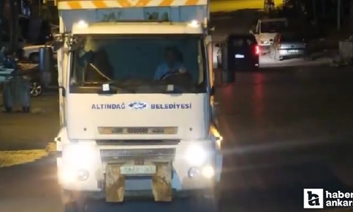 Altındağ Belediyesi Siteler'de gece detaylı temizlik çalışması gerçekleştirdi
